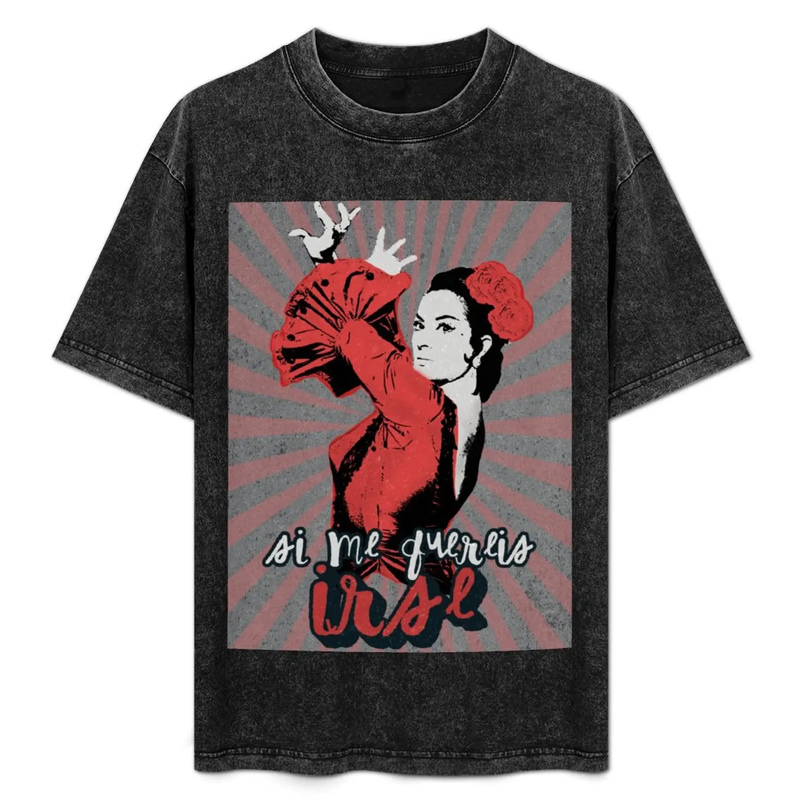 Lola Flores Si quieres decirme adiós, camiseta vintage con paneles de malla transpirable