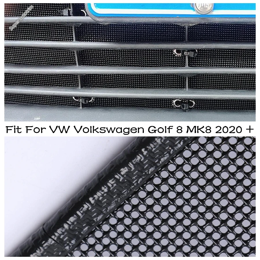 

Car Insect Screening Mesh Front Grille Insert Net Fit For VW Volkswagen Golf 8 MK8 2020 - 2024 Accessories Exterior Refit Kit