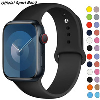 Silicone Sport Band For Apple Watch strap49mm 44mm 45mm 40mm 41mm 42mm 38mm bracelet iwatch series9 8 7 6 5 4 3SE Ultra 2 correa