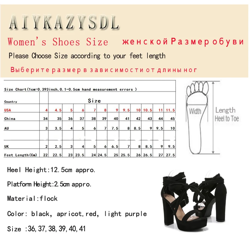 AIYKAZYSDL Cross Strap Strappy Gladiator Rome Sandals Flock Faus Suede Summer Booties Platform Thick Block Ultra High Heel Pumps