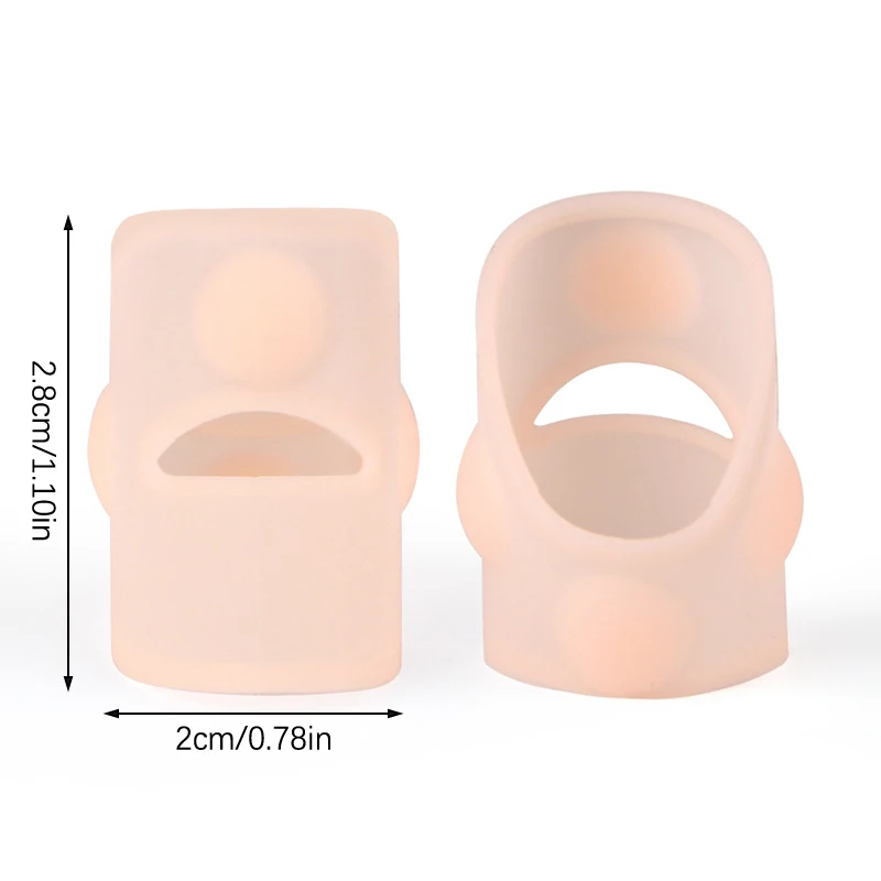 Corretor de polegar em gel de silicone, 2 peças, joanete, pé, hálux valgus, protetor, separador, alisador de dedo, ajustador