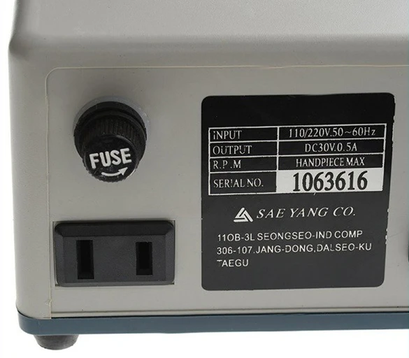 35000 دورة في الدقيقة Saeyang Marathon N3 SH37L1 قبضة عالية الدقة محرك صغير يستخدم معدات مختبر الأسنان للحفر