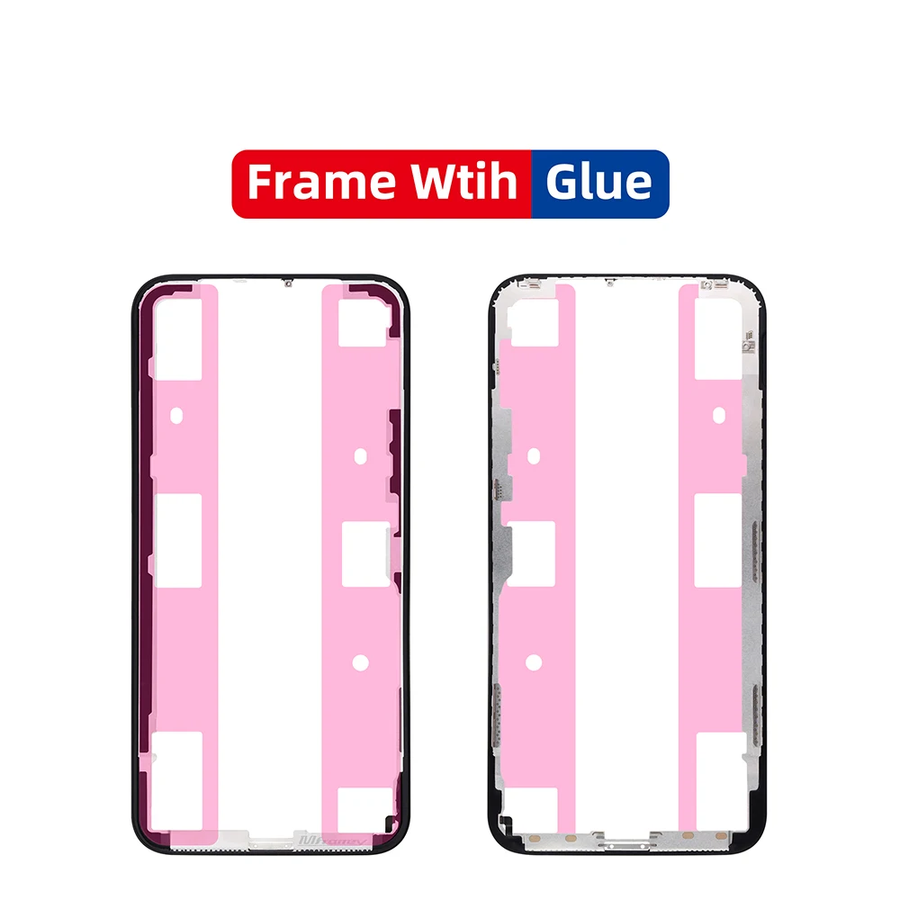 Musttby 10pc OEM Housing Middle Bezel Back Frame Plate For iPhone 15Pro 11 12 13 14 Pro Max 8 Plus Supporting LCD Mobile Repair