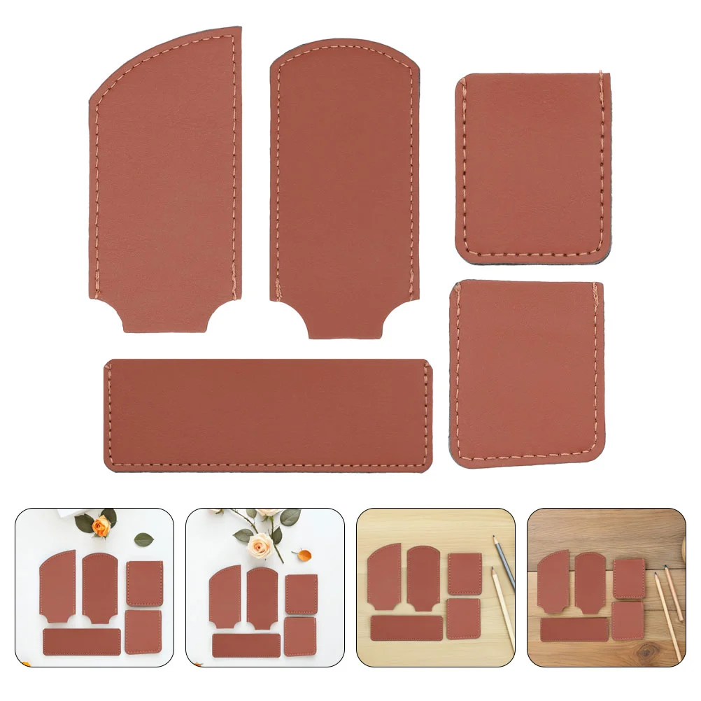 

Tool Knife Cover Portable Leatherworking Brown Artificial Protection for Knives
