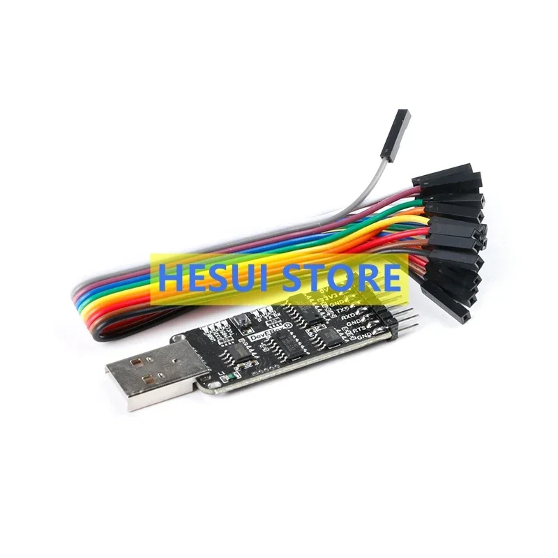 10-in-1 USB serial port module CH340 CP2102 to TTL/ RS485/ RS232 Fully interworking