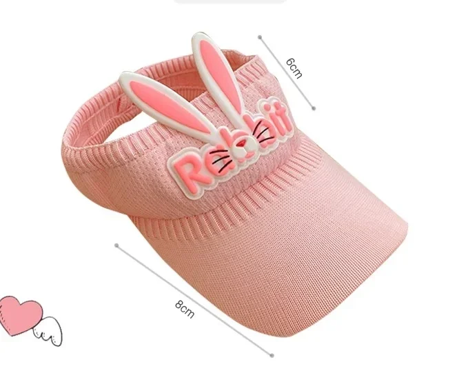 New Kids Sun Hats Children Summer Visors Cute Rabbit Wings Bunny Hat Summer Hat for Kids Boys Girls Hats 3-12years Old