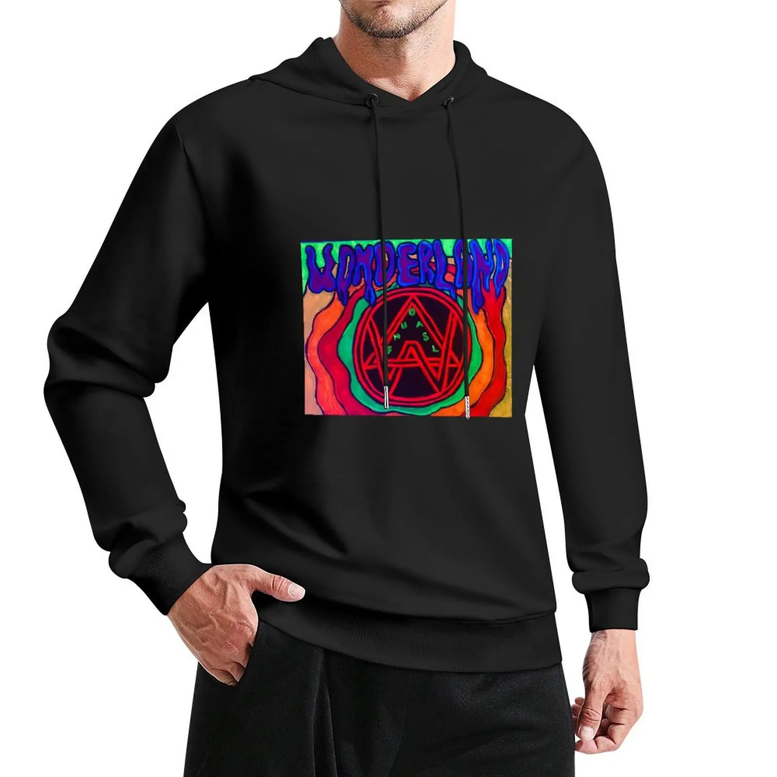 AW Alison Wonderland- Fan Art Pullover Hoodie anime clothes streetwear men men clothing mens clothing graphic hoodie