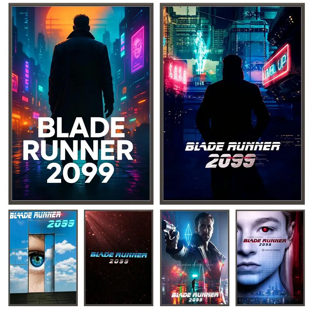 series Blade Runner 2099 Poster Poster HD Waterproof Self Adhesive Wall Art Print Decor for Bedroom Living Room Gift