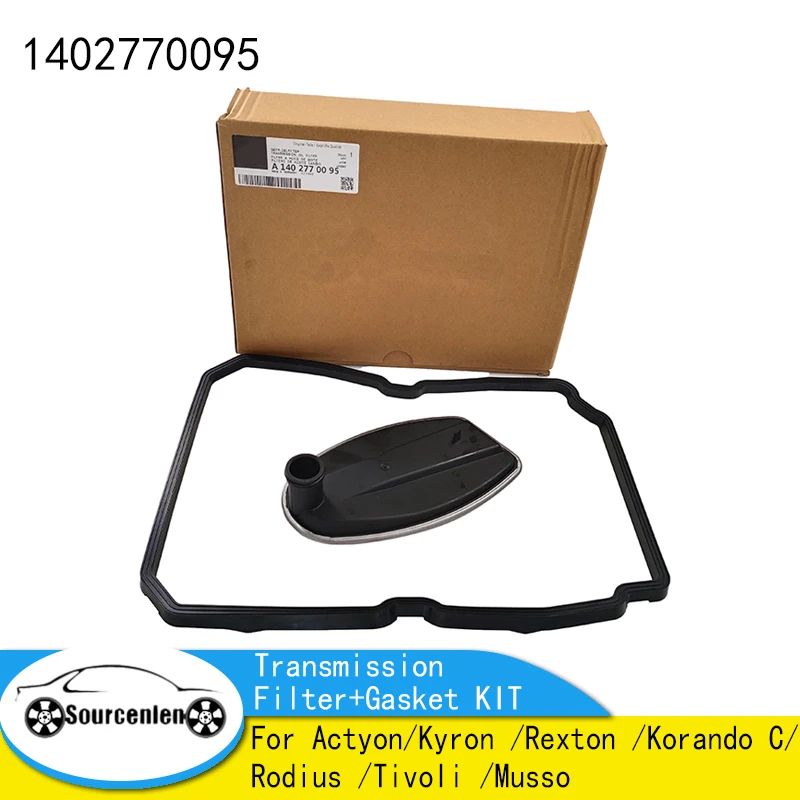 1402710080 1402770095 New Transmission Filter+Gasket KIT For Actyon/Kyron /Rexton /Korando C/Rodius /Tivoli /Musso