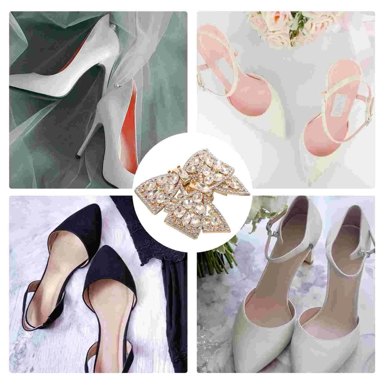 Wedding Shoes Decoration Removable Ornament for Heels Golden Miss Clips