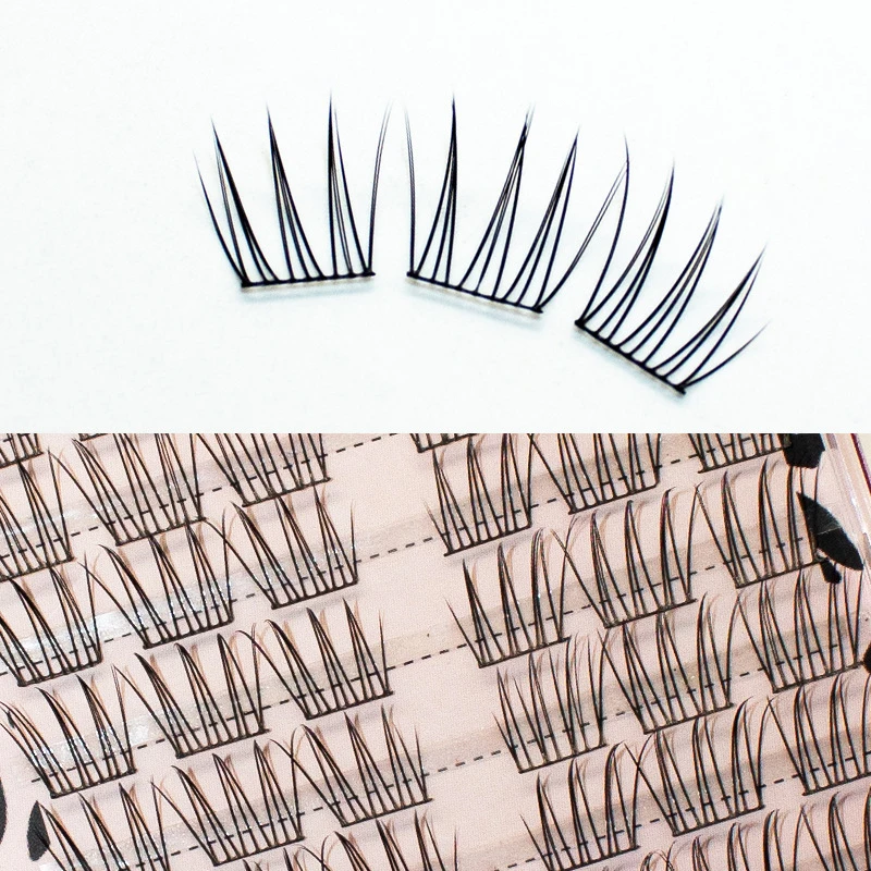 Faux-cils Non adhésifs, extension de cils segmentés, outil de grossissement des yeux anime, DIY bricolage