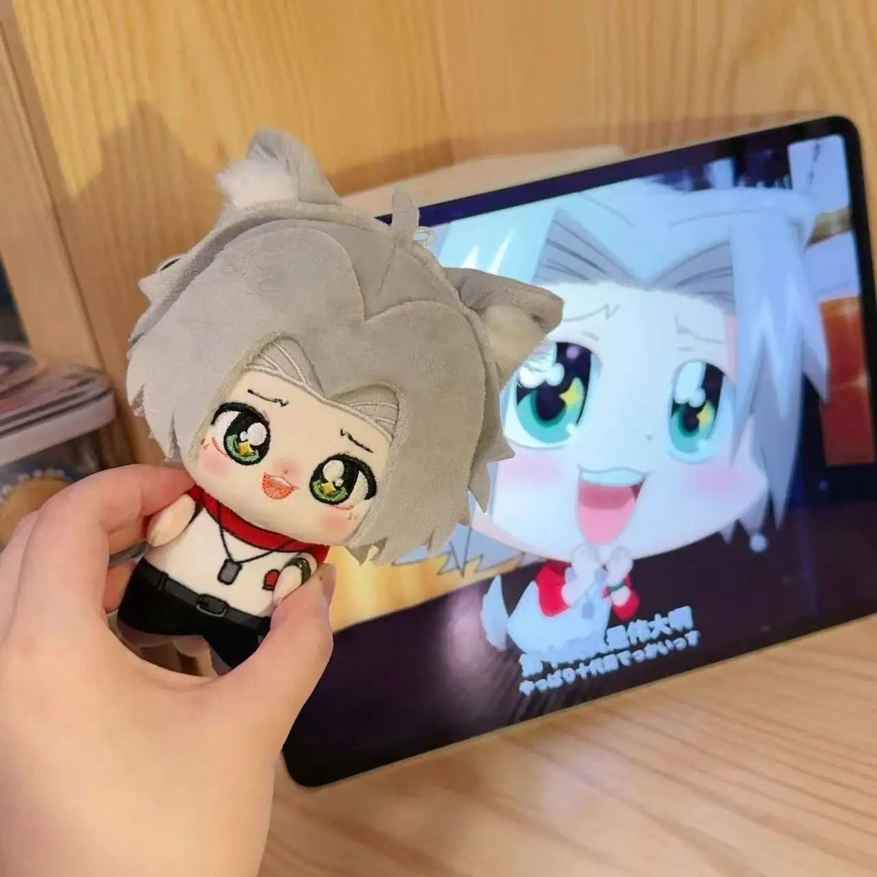 Nuevo Peluche de Anime Katekyo Hitman Reborn, Muñeco de Peluche de 10 cm, Lindo Personaje de Dibujos Animados, Sawada Tsunayoshi, Gokudera Hayato, Colgante, Llavero, Juguete, Regalos para Fans