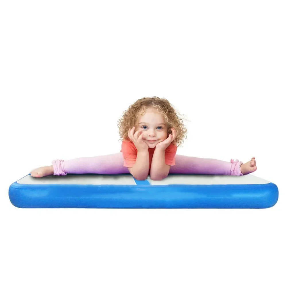 Tappetino da palestra per bambini per interni 100x60x10 cm Tappetino da ginnastica gonfiabile per pista d\'aria per ragazzi e ragazze Tumbling Gym