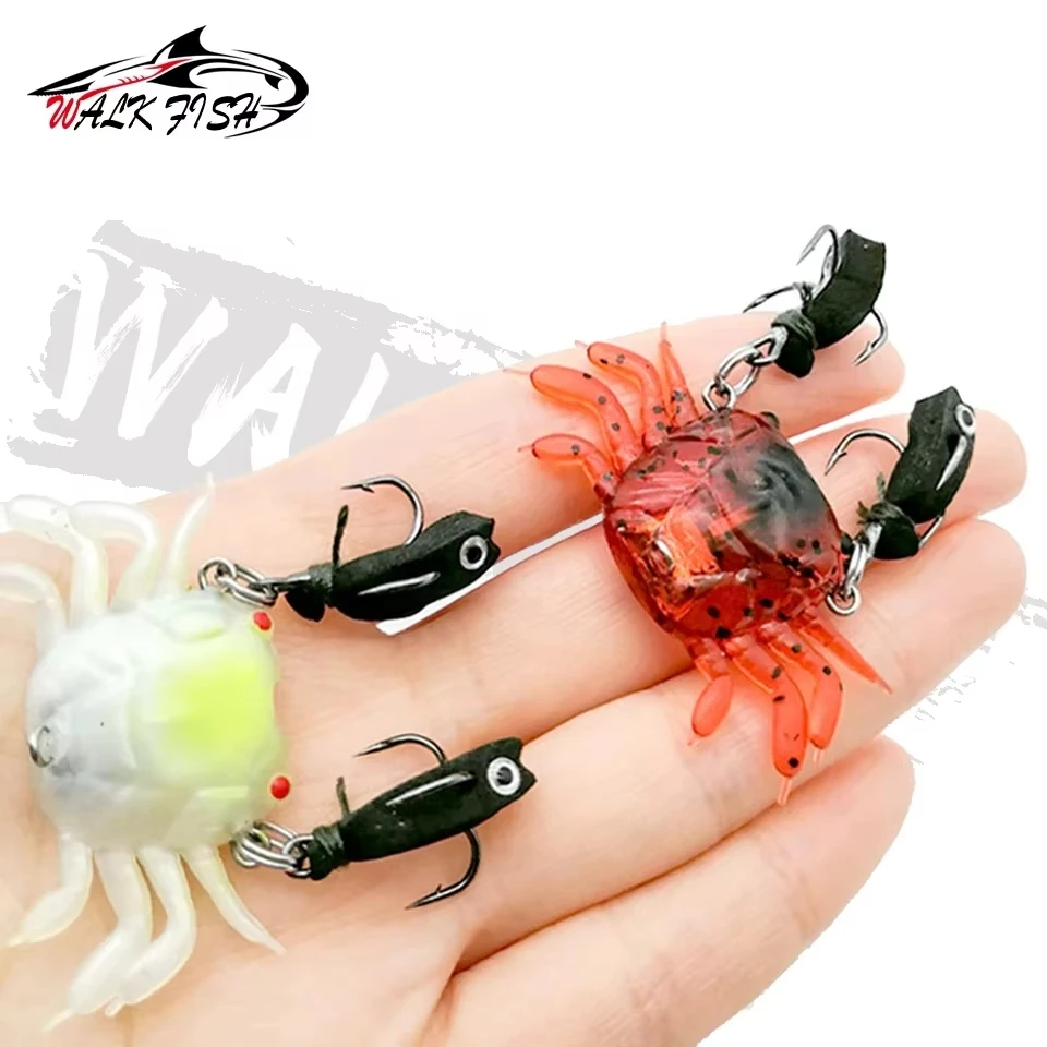 Walk Fish Señuelo silicona para cangrejo – Hundible calamar trucha - imagen 3