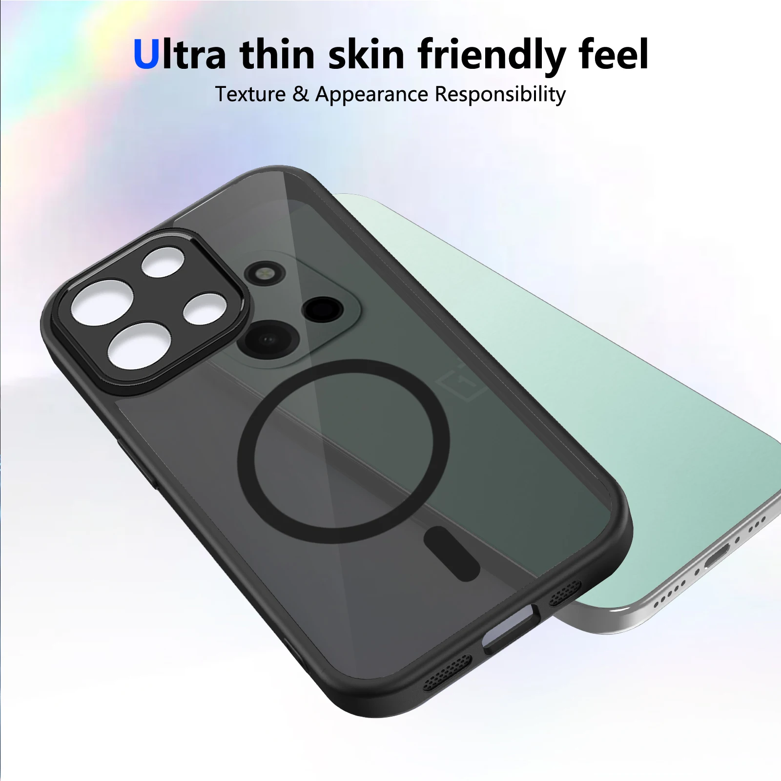 Oneplus Nord 6 Hülle für Magsafe Stoßfeste Silikon-Bumper Transparente Airbag-Rückabdeckung Harte Matte Hülle für Oneplus Nord 6 Nord6 2026 – Detail 2