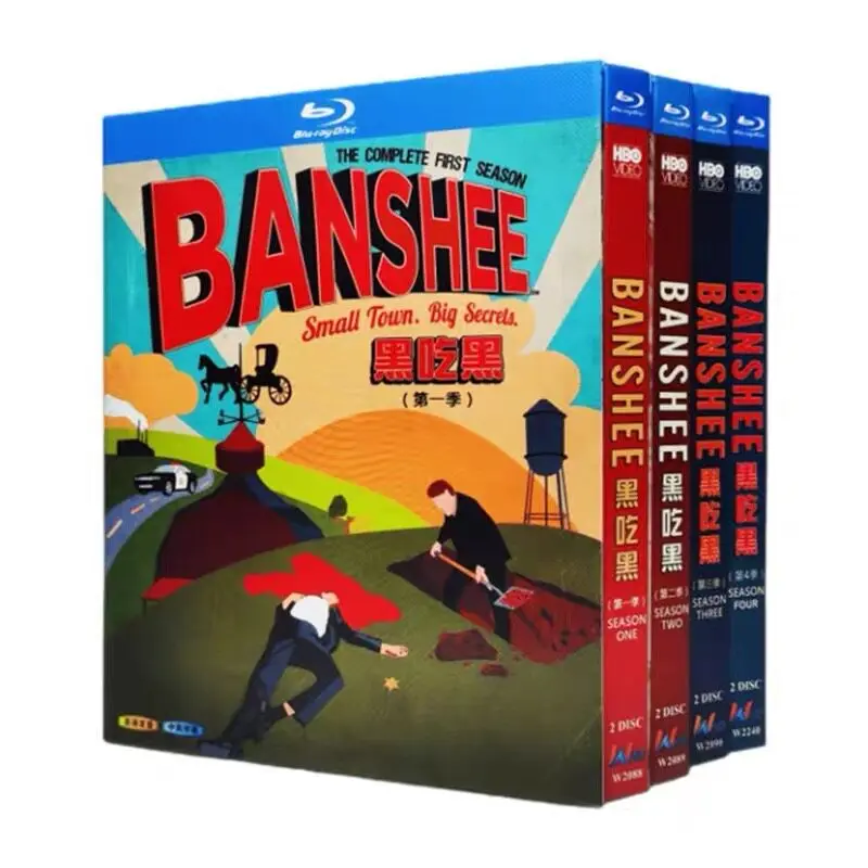 

Black on Black / Banshee Seasons 1-4 Blu-ray 116.8 GB High Definition US TV Series BD Discs Box Set 8 Discs
