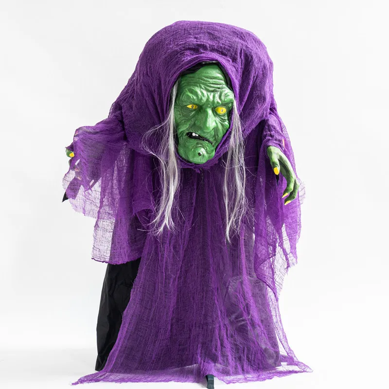 For Halloween induction witch haunted house secret room horror begging sugar skeleton death standing ornament