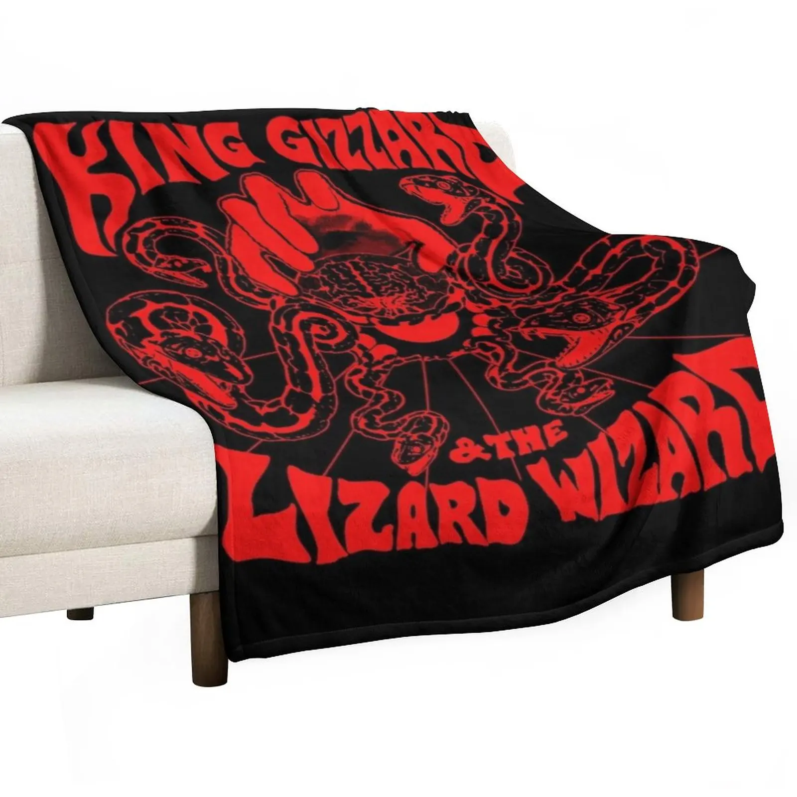 

Gizzverse Red (CHECK OUT MORE GIZZ MERCH ON MY PROFILE) Throw Blanket Summer Stuffeds Blankets