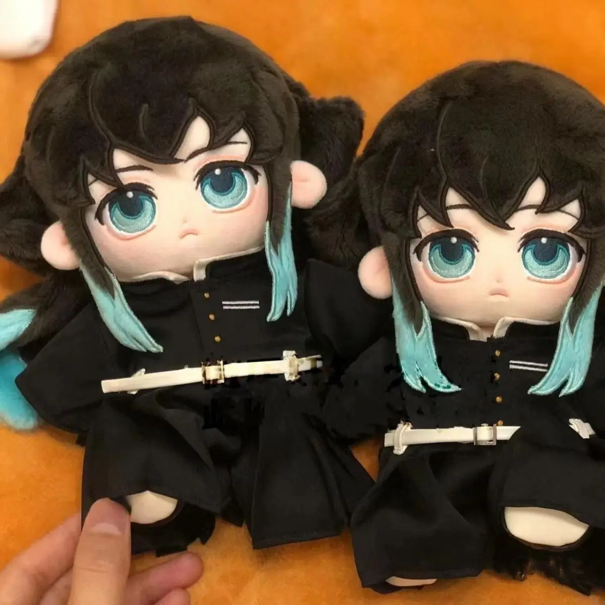 

20cm Anime Demon Slayer Muichiro Tokito Plushie Kawaii Soft Body Stuffed Doll Dress Up Clothes Game Role Pillow Cosplay Gift