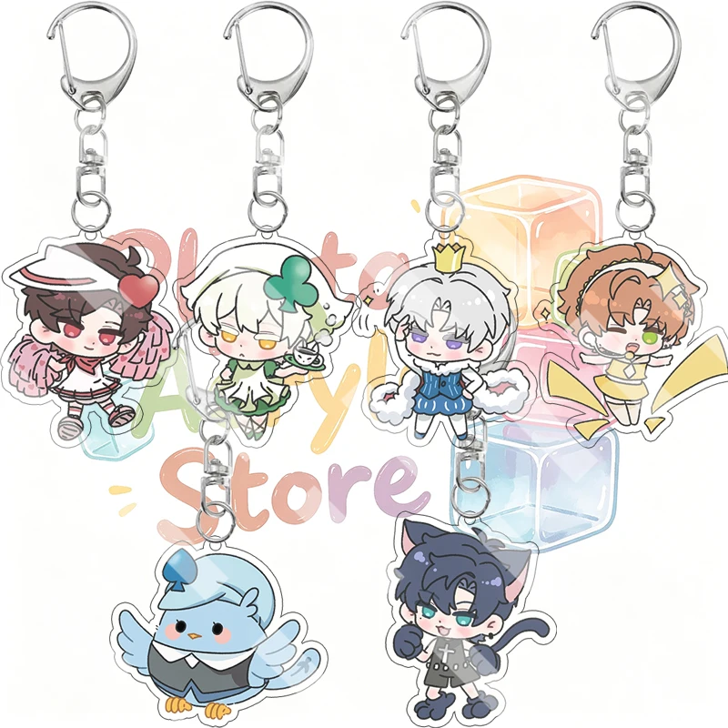 Creative Light and Night X Shugo Chara Crossover Acrylic Keychain Game Anime Pendant Character Pendant Key Ring Accessory Gifts