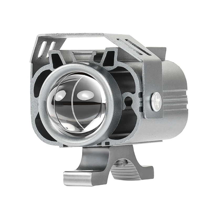 547C Motorcycle Driving 12-80V Projector Light with 12W Aluminum Housing and Front Bracket for Low-Visibility Road