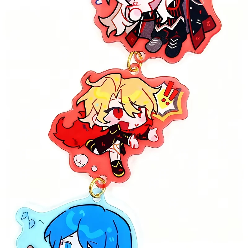 Game Limbus Company Sancho Don Quixote Bari Cosplay Keychain Unisex Acrylic Pendant Keyring Key Chain Accessories Prop Gift