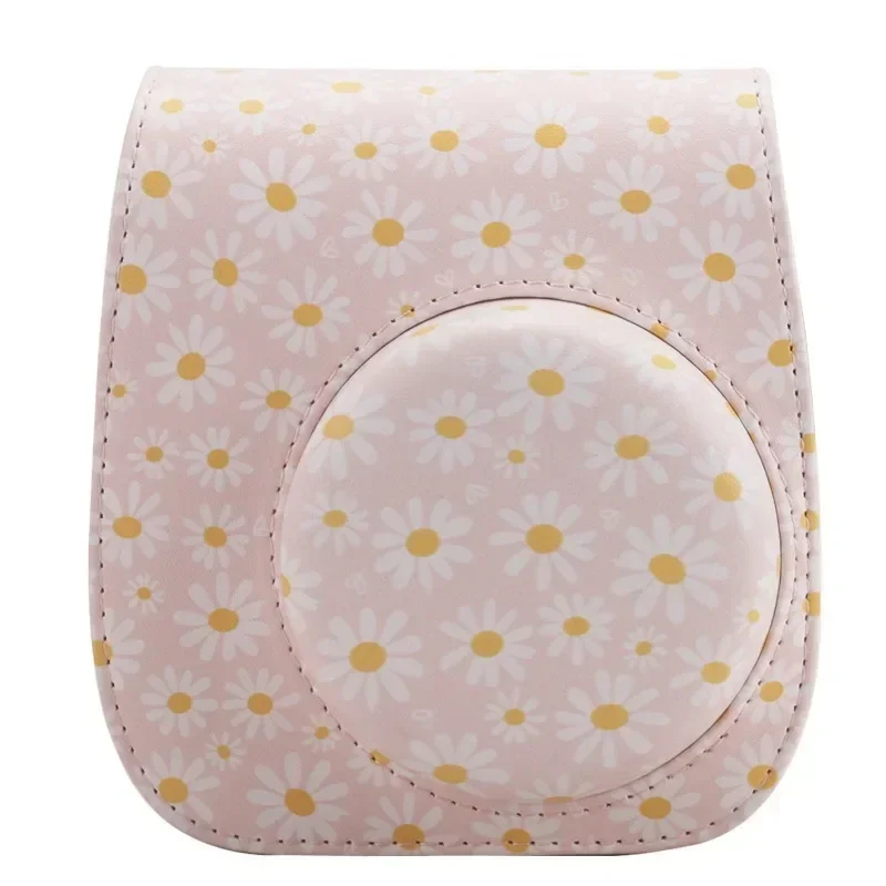 Universal para câmera Instax Mini 12/11/9/8 PU couro bolsa de ombro