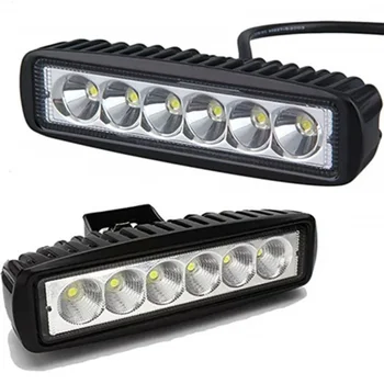 Samochodowa listwa świetlna LED 12V 18W 6000K Jasne światło robocze IP67 Wodoodporne światło przeciwpowodziowe Białe światło drogowe do jazdy terenowej