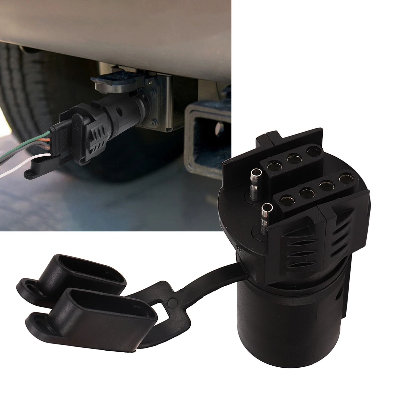 

Trailer Plug Adapter 7Pin to 4Pin 5Pin Wiring Adapter Connector for RV Tow Truck Lights