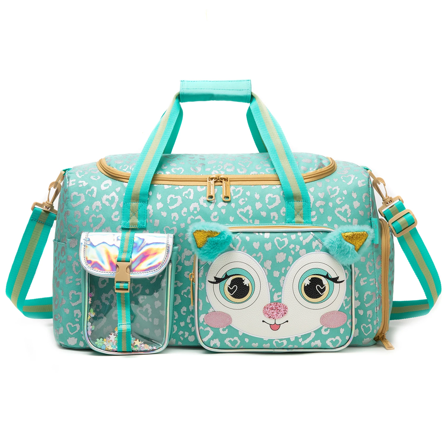 

Girls Travel Duffle Bag with Shoe Compartment Sports Duffel Pack Travel Luggage Handbag Outdoor Camping