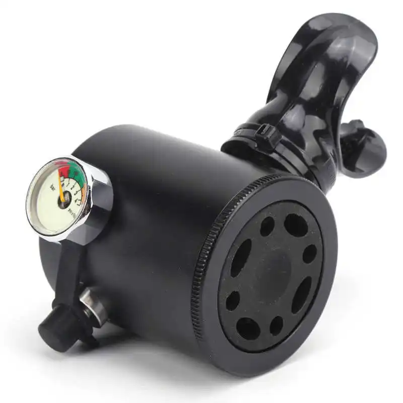 New Diving Oxygen Cylinder Breathing Valve Head Parts Breather Adapter Regulator Breather with Gauge Screw Diving Equipment