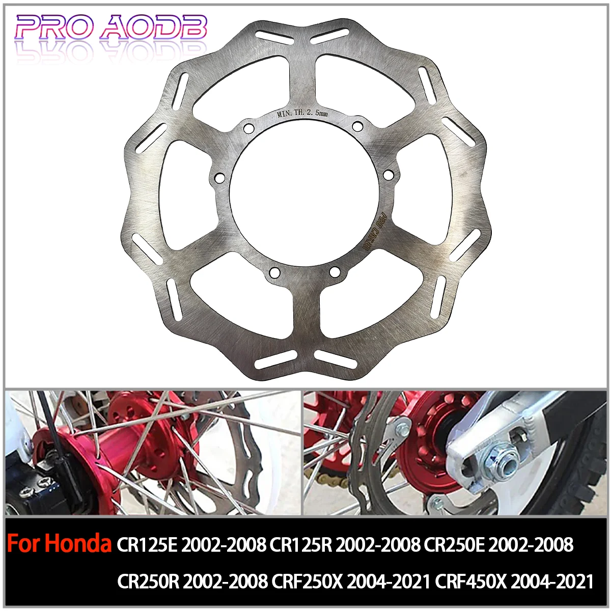 

Motocross 260 270 Front Rotor Brake Disc Caliper Bracket For Honda CR125E 250E 125R 250R CRF250R 450R 250X 450X 250RX