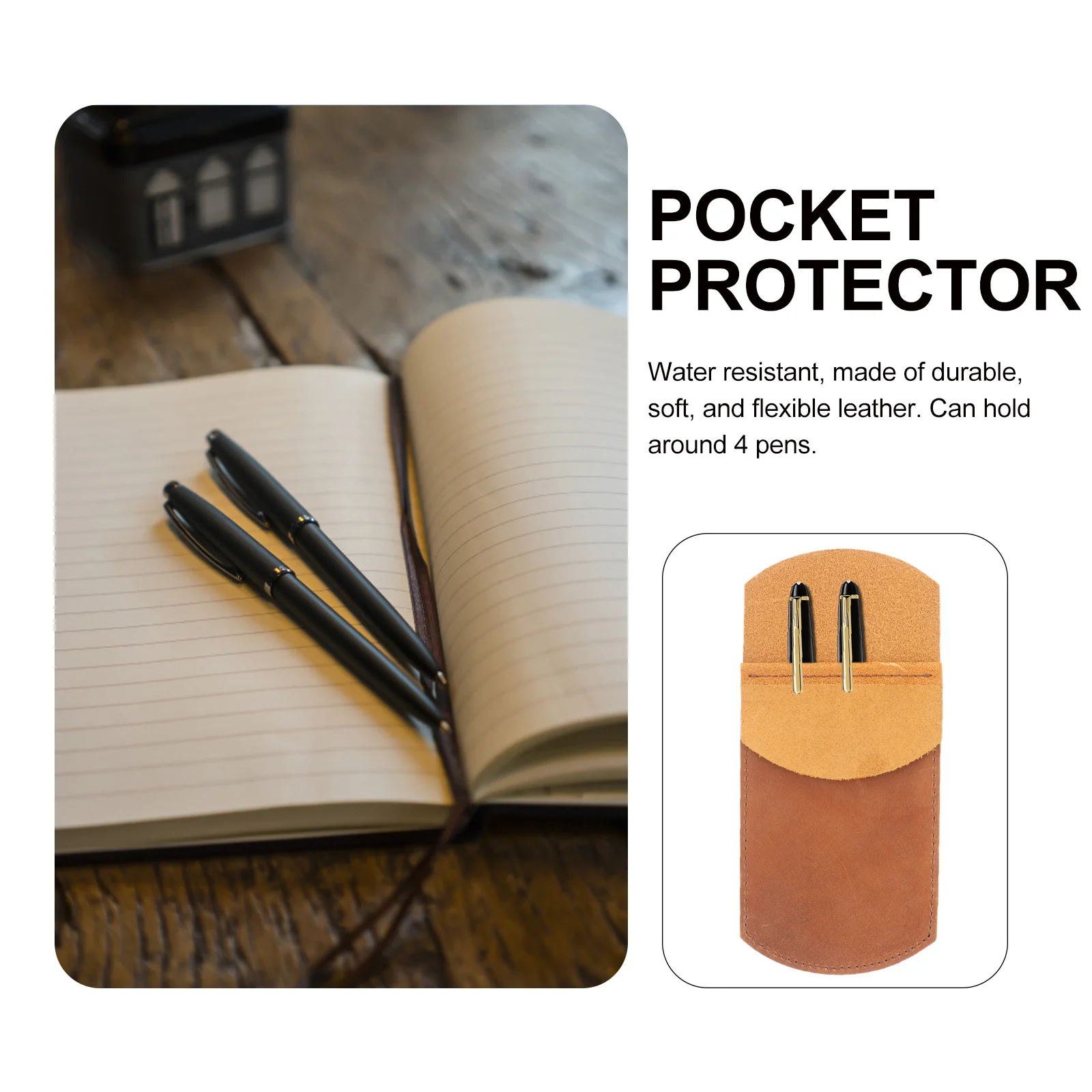 

Pen Pouch Shirt Pocket Protector For Office School Hospital Business Meeting Water Resistant Pen