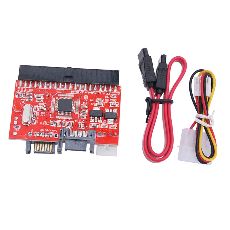 

JM20330 Chip SATA to IDE Converter IDE to SATA Adapter Bidirectional Conversion 100/133 HDD/SSD/CD/DVD Riser Card for PC Desktop