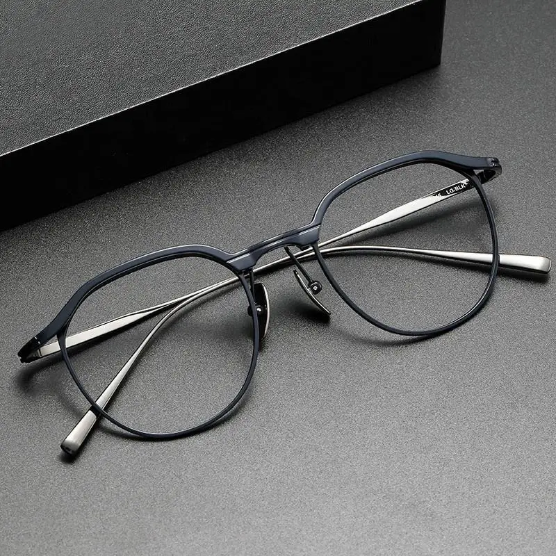 OLAMINS​ Titanium Frame Eyewear Optical Japan And Korean Style Glasses Anti Reflet Anteojos Opticos STRATUS