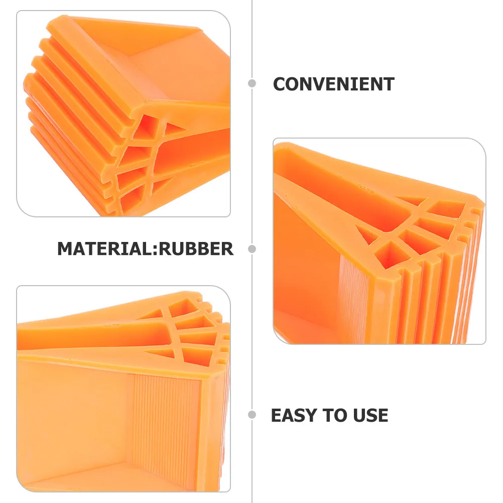 Premium Rubber Ladder Feet Covers Anti Skid Floor Protector for Household Workshop Construction Ladder Stability Safety Work