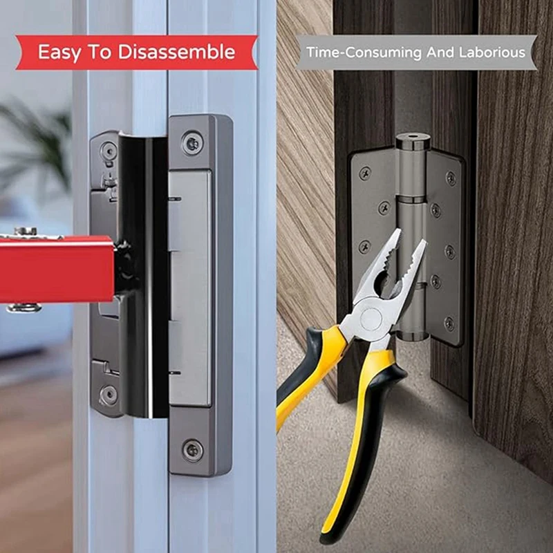H-W Kit Kunci Pas Engsel Pintu Alat Penyesuaian Engsel Pintu Set Alat Presisi dengan Kepala Kunci Engsel Pengganti