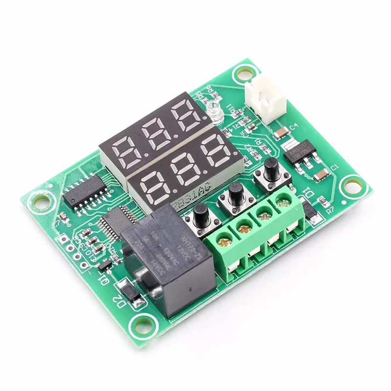 Freies Verschiffen W1219 DC 12V Dual LED Digital Display Thermostat Temperatur Controller Switch Control Relais NTC Sensor Modul
