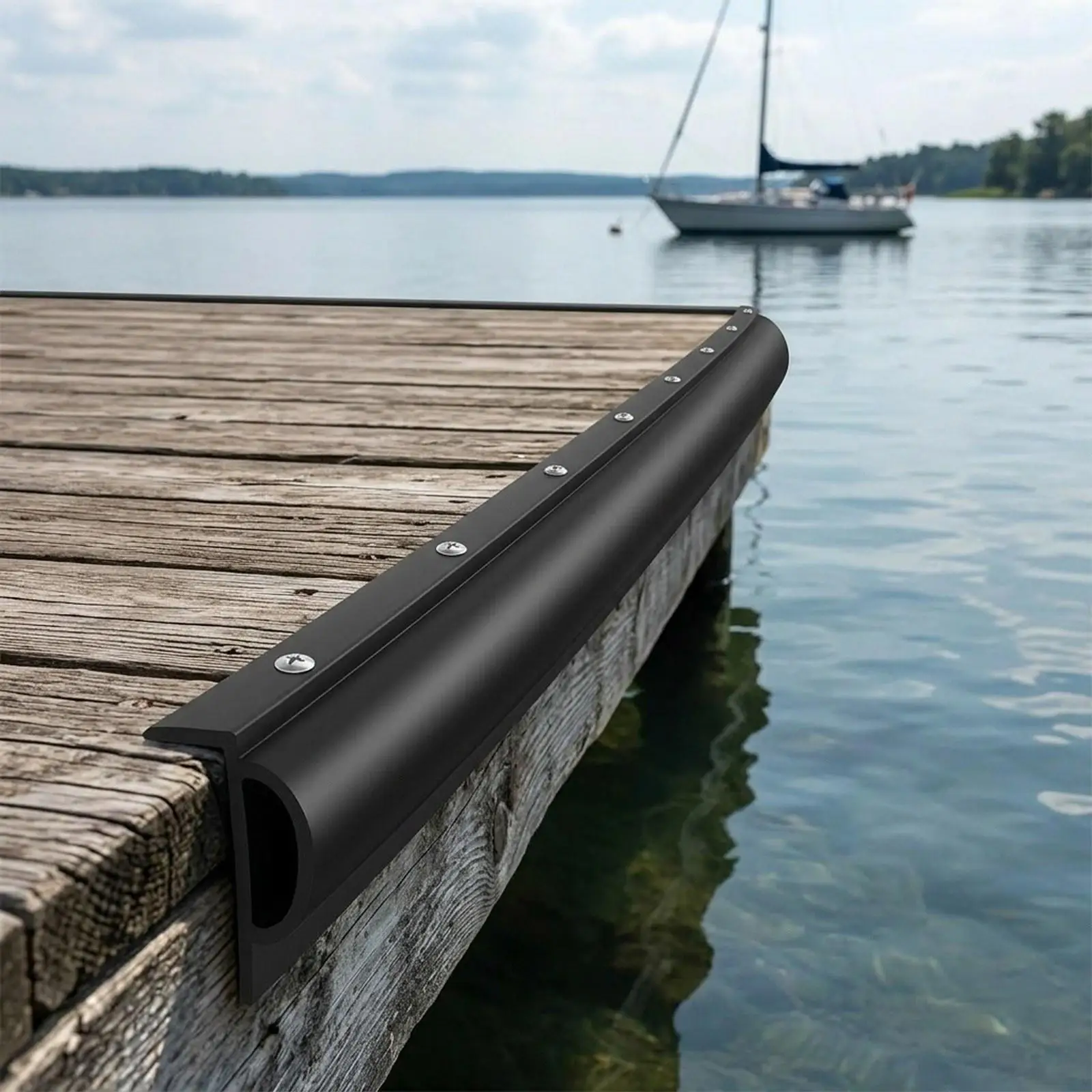 Boat Dock Guard for Edging Easy Installation Lightweight Versatile Accessories Outdoor Includes Mounting Screws Protector
