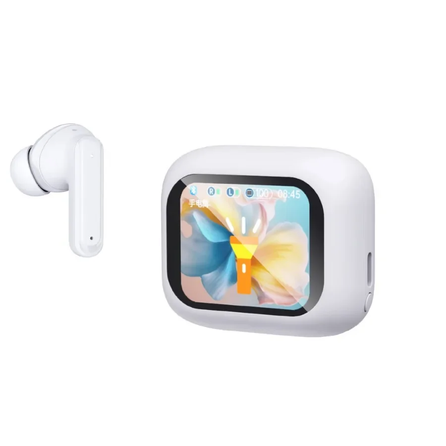 M6 Smart touch, long battery life, noise reduction, smart LED screen, low latency, high fidelity Bluetooth 5.4 headphones