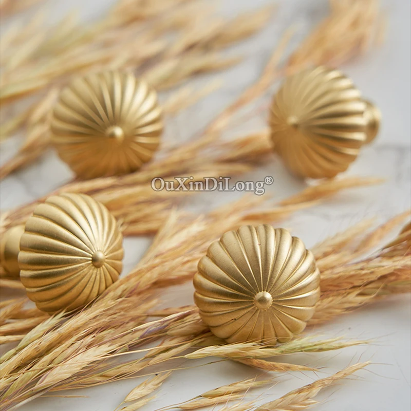 Retro Vintage 10PCS Solid Brass Furniture Pulls Handle Drawer Knobs Cupboard Wardrobe Closet Dresser TV Wine Cabinet Pulls Knobs
