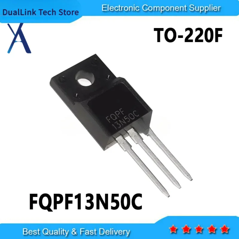 

10PCS New and Original FQPF13N50CF FQPF13N50 13N50 FQPF13N50C TO-220F 13A 500V