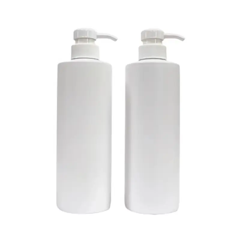 

10Pcs Empty Plastic Bottle New Products 500ML White Round Shoulder Screw Cover Cosmetic Refillable Packaging Container Bottles
