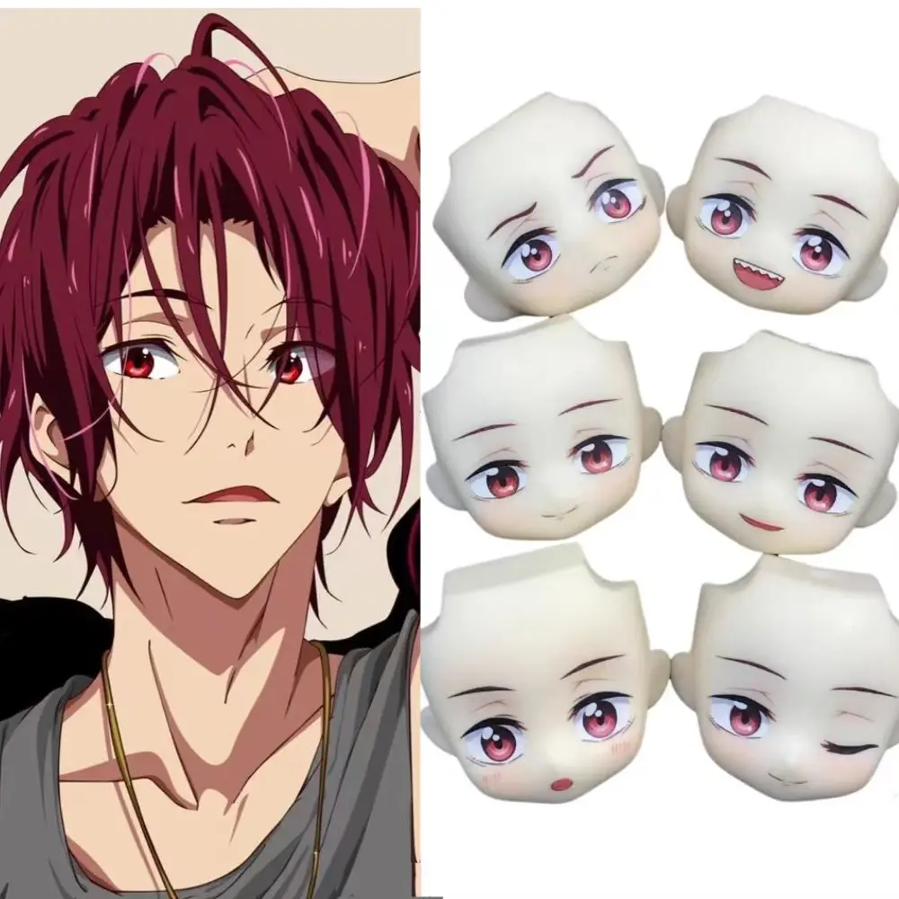 Matsuoka Rin Ob11 Face Water Sticker Handmade GSC Faceplate Anime Cosplay DIY Doll Accessories