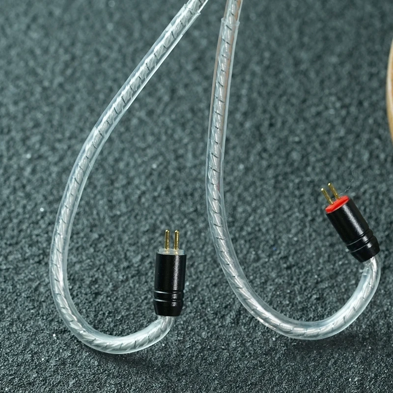 XINHS K12 2-adriges, hochreines, silber-palladiumbeschichtetes Kopfhörer-Upgrade-Kabel – Detail 3