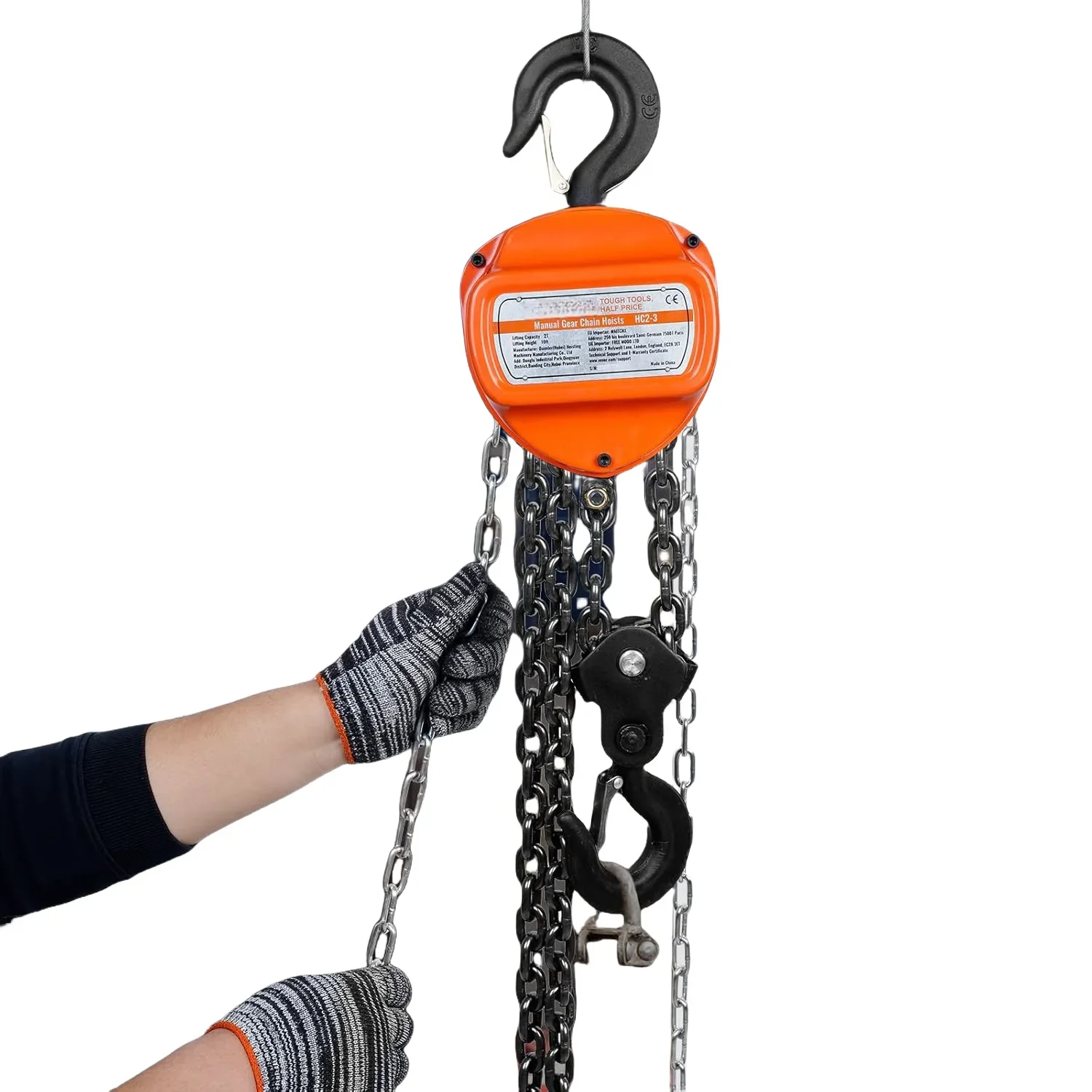 

1Ton 6m CHAIN BLOCK HSC SERIES CHAIN BLOCK Hand Manual Hoist Chain Hoist