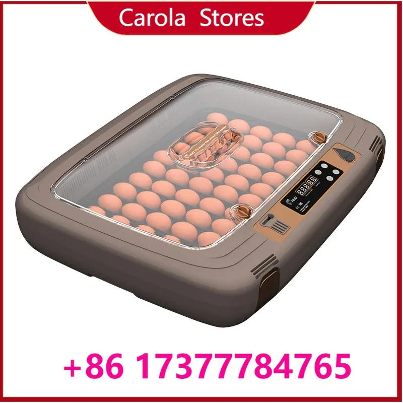 CE Certified 50 Fully Automatic Digital Temp Humidity Control Auto Turning Hatching Machine for
