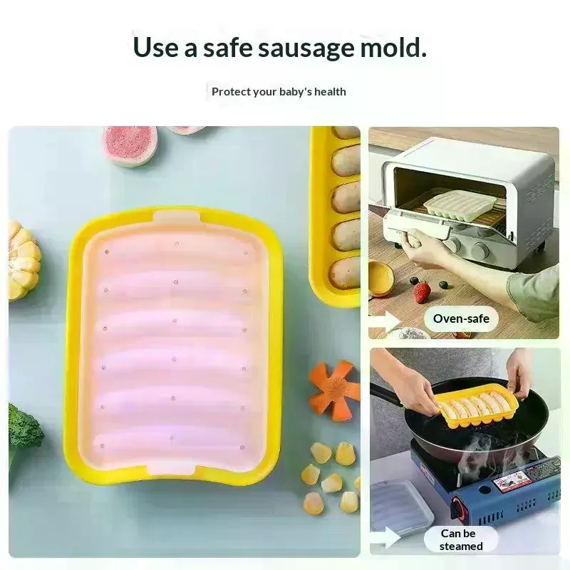 แม่พิมพ์ซิลิโคนทำไส้กรอก 6 ช่อ - Baby Food With Meat บทวิจารณ์และราคา