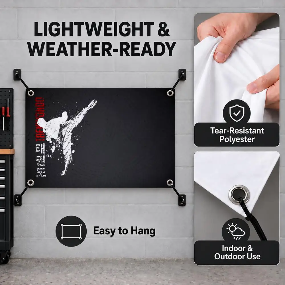 Muay Thai Martial Arts Training Flags Bedroom House Living Room Dorm Outdoor Party Wall Hanging Background Banner Decor