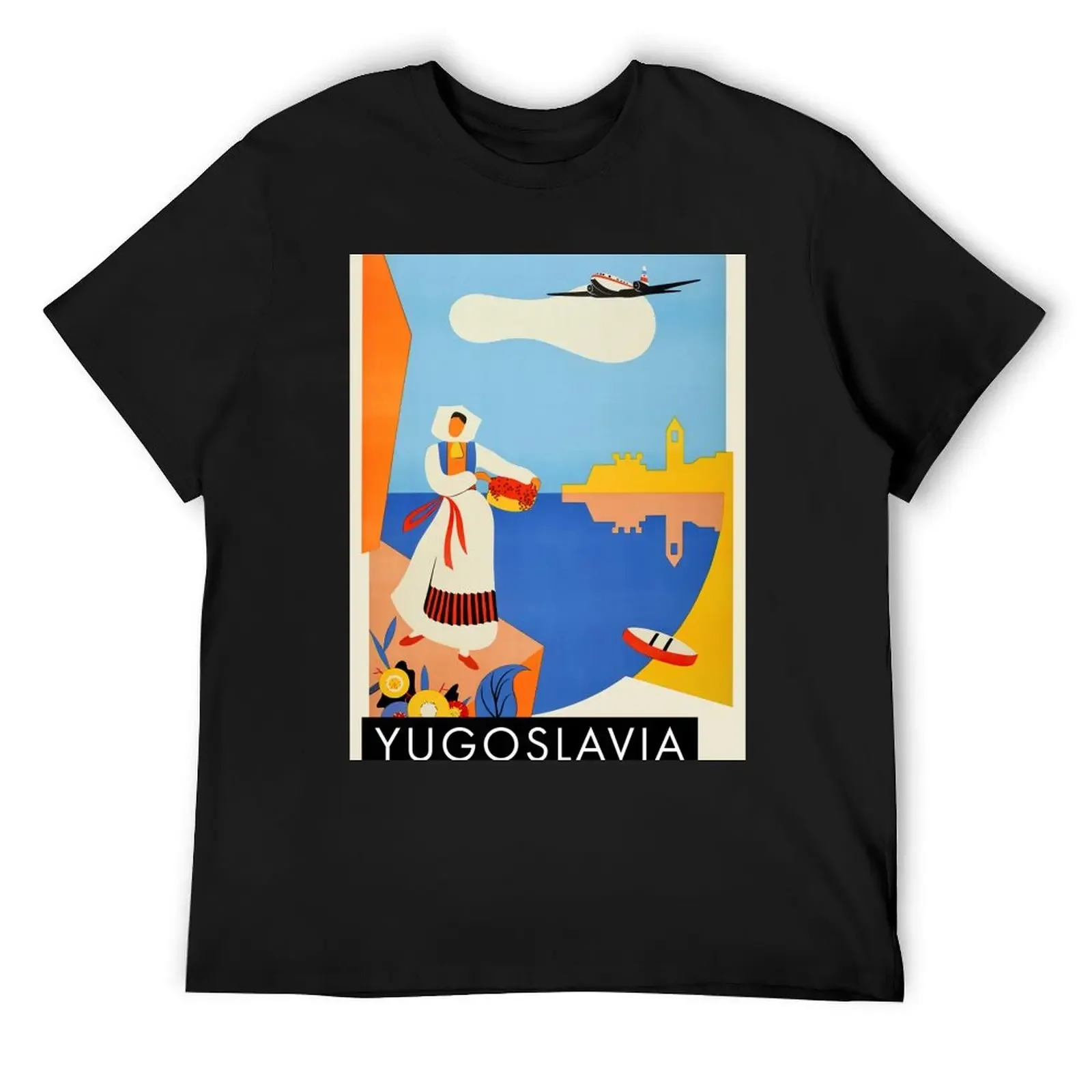 Yugoslavia, 1952 — ?Hi-Res retro travel poster T-Shirt graphic t shirt vintage heavyweights mens vintage t shirts